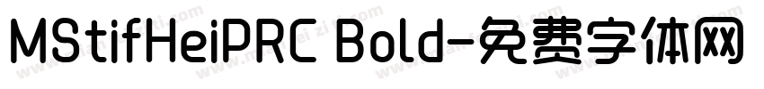 MStifHeiPRC Bold字体转换